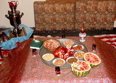 رسم و رسومات یلدا در کرمان