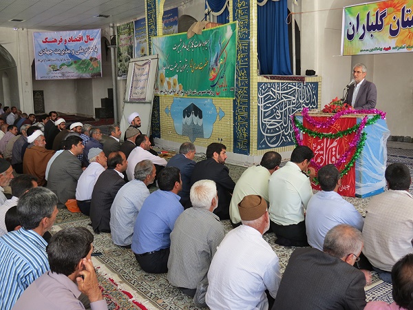 حضور دکتر امیری و خنجری در نماز جمعه بخش یزدان آباد