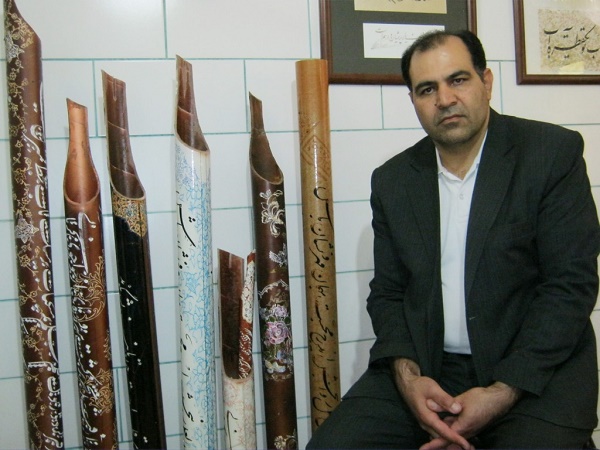 گفتگو با هنرمند خوشنویس کوهبنانی استاد سید محمدرضا حسینی