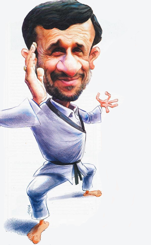 احمدی نژاد وارد می‌شود (کاریکاتور)