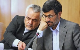 ملاقات احمدی نژاد با رحیمی در زندان (کارتون)