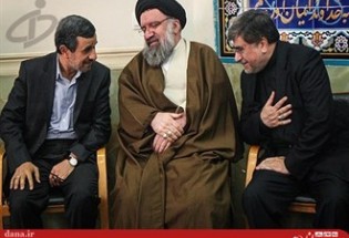 عکس خبری / خوش‌وبش احمدی‌نژاد با وزیر روحانی