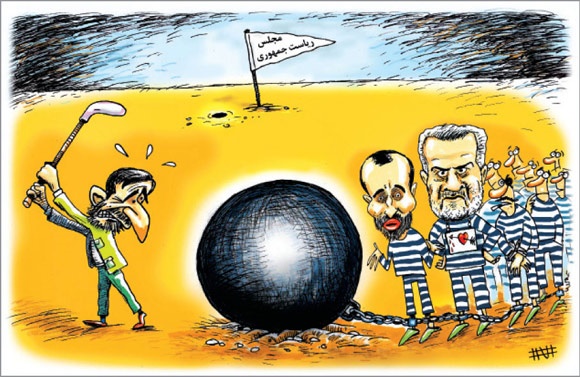 رویاهای احمدی نژاد! (کاریکاتور)