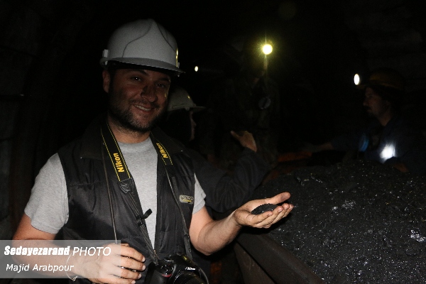 بازدید گردشگر یونانی از معادن زغالسنگ سراپرده (+تصاویر)