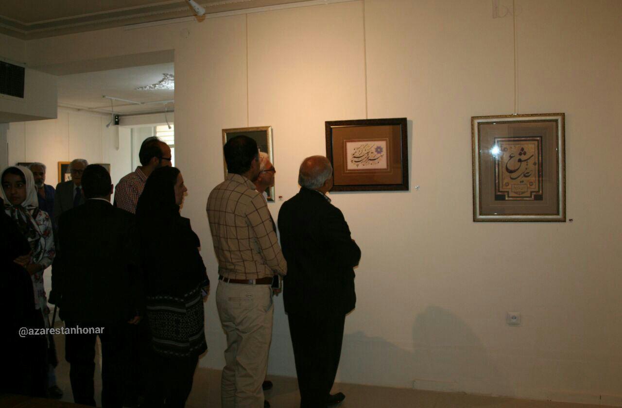 نمایش آثار استاد خوشنویسی زرندی در نمایشگاه «اشک قلم۴»