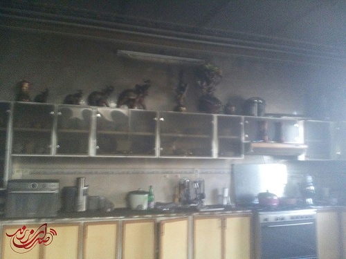 آتش سوزی یک منزل مسکونی در زرند/رعایت نکات ایمنی توسط همشهریان زرندی
