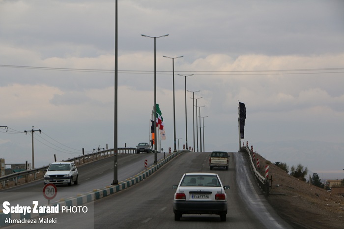 نام گذاری پل ورودی شهر زرند به نام شهید علی عظیمی