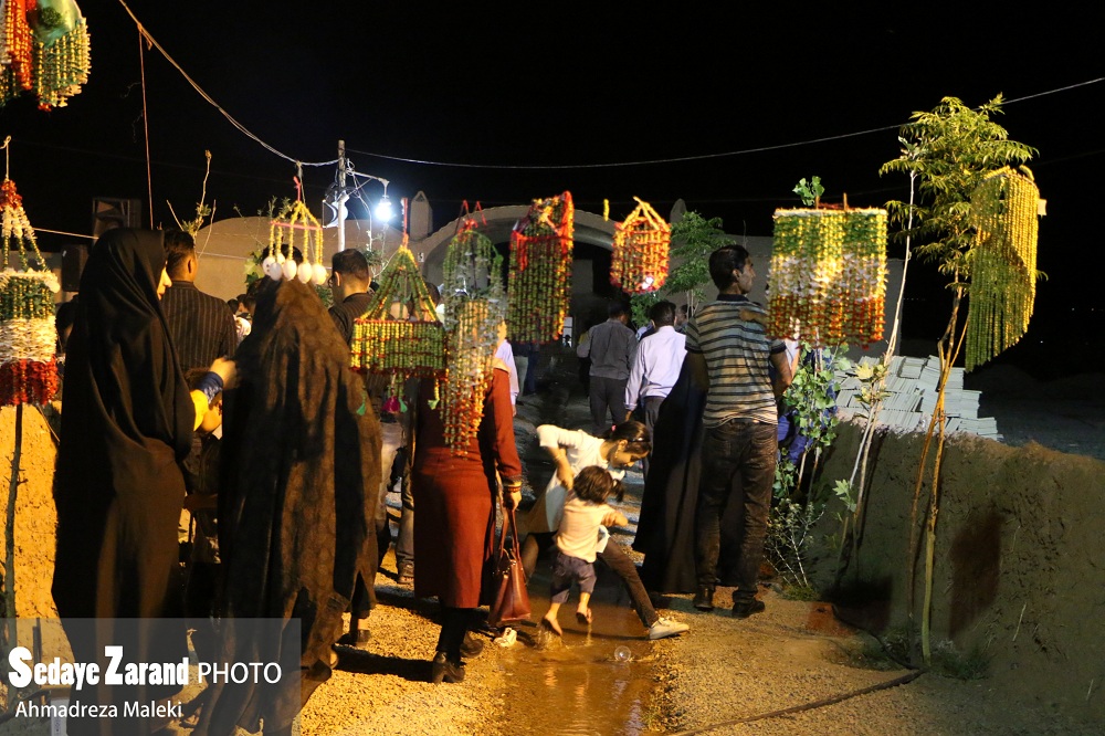 تصاویر جشنواره شده بافی در روستای احمد آباد زرند
