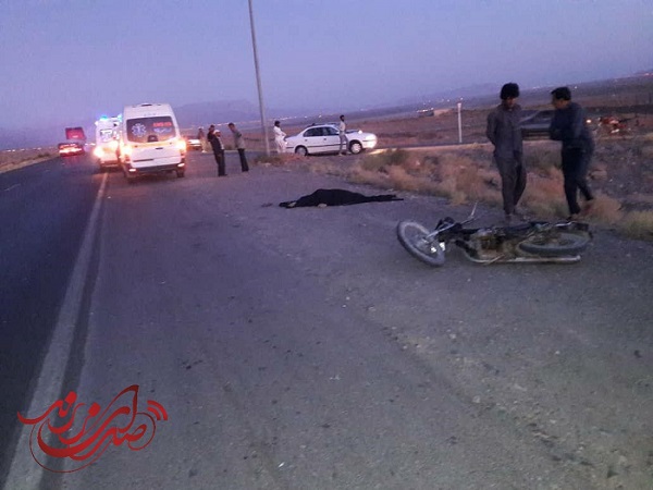 تصادف در دو راهی روستای حمیدیه زرند یک کشته برجای گذاشت(+تصاویر)