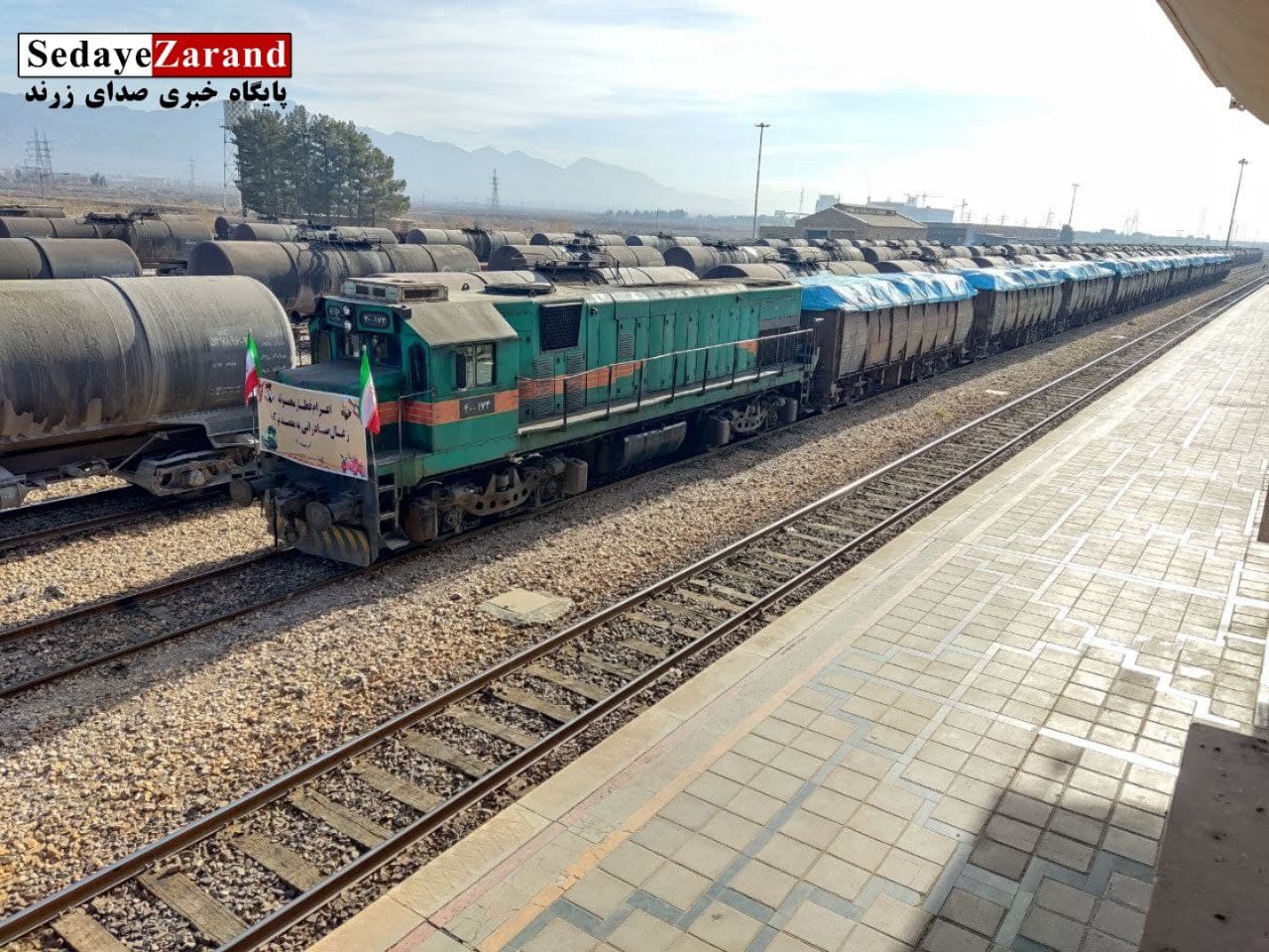 صادرات ۱۱۰۰ تن زغال حرارتی از ایستگاه راه آهن زرند به کشور ترکیه1