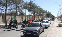 برگزاری راهپیمایی ۲۲ بهمن به صورت خودرویی و موتوری در زرند