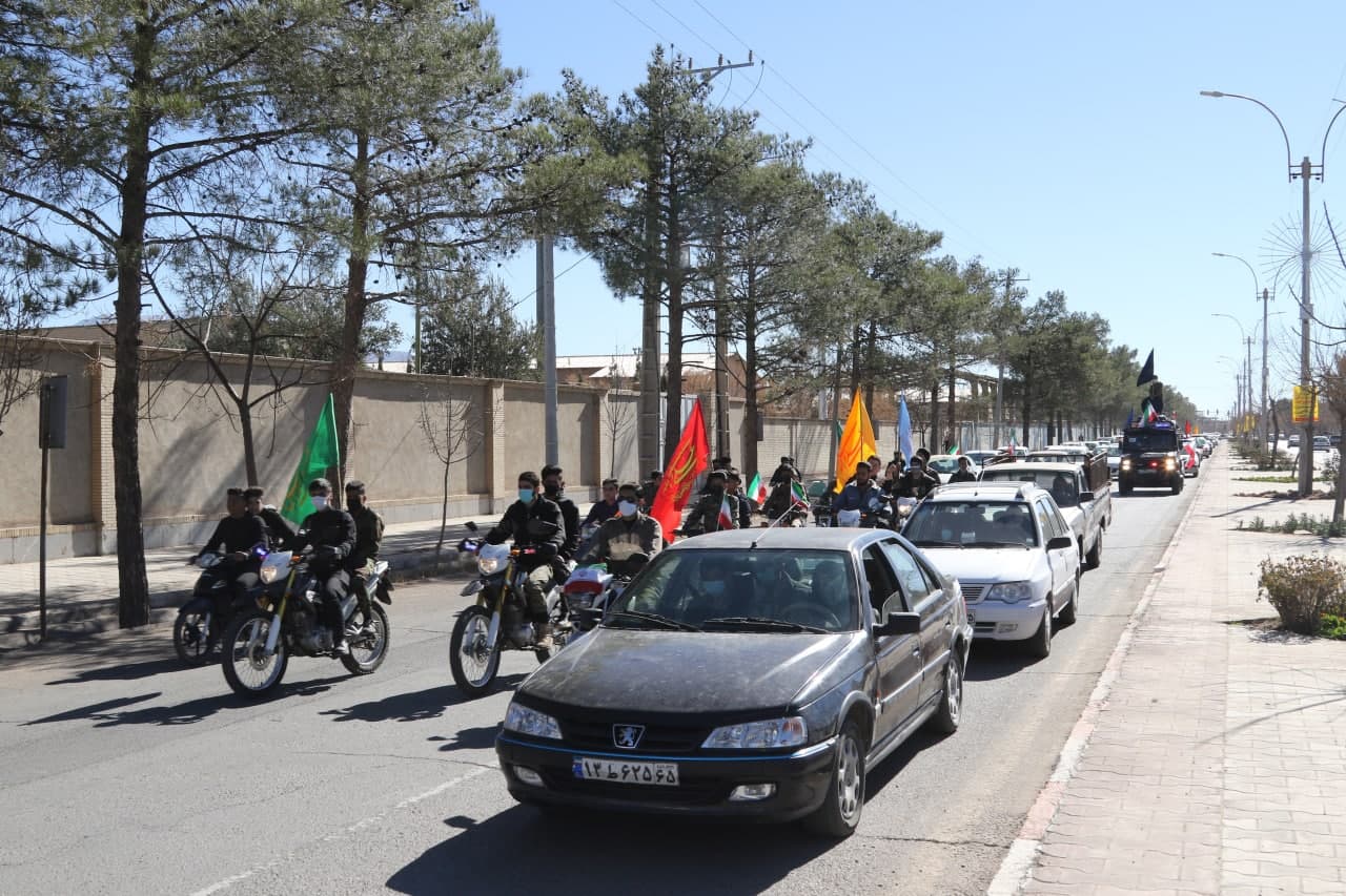 برگزاری راهپیمایی 22 بهمن به صورت خودرویی و موتوری در زرند0