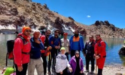 صعود کوهنوردان زرندی به سومین قله مرتفع ایران