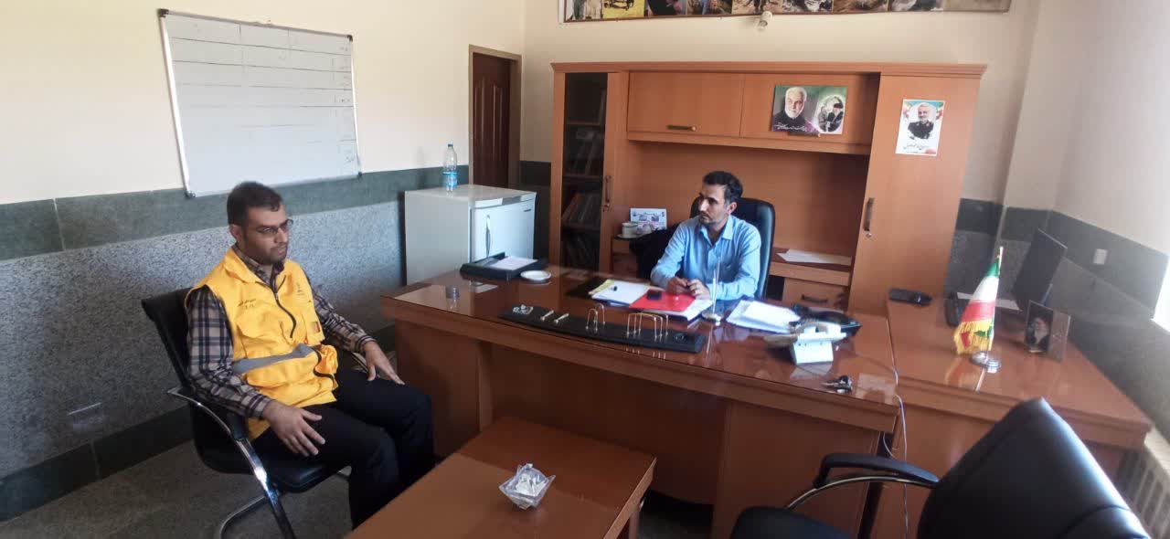دیدار رییس شبکه دامپزشکی شهرستان کوهبنان با بخشدار کیانشهر