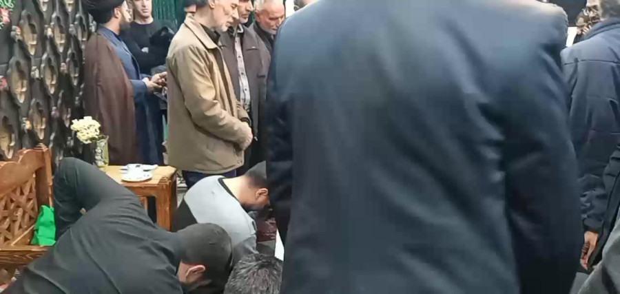 تشیع شهید گمنام در مسجد امام حسین هیئت عشاق‌الرسول