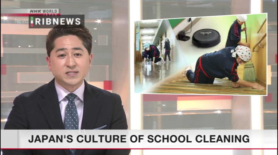 فرهنگ دانش آموزان ژاپنی برای تمیز کردن مدارس