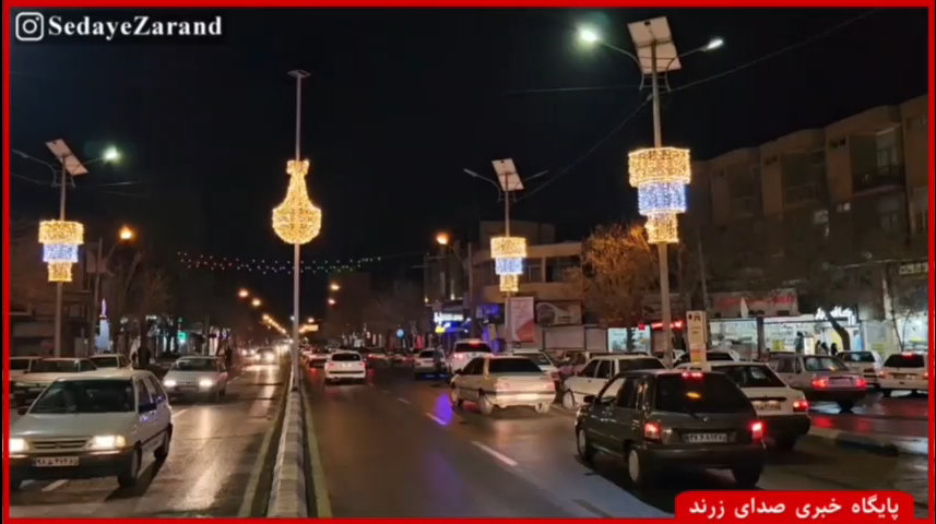 میدان امام (ره) زرند با اجرای نورپردازی شهری زیباسازی شد